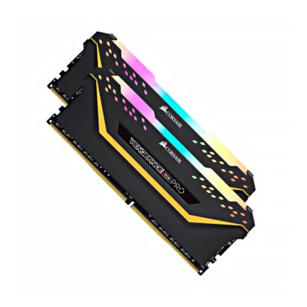 رم دسکتاپ کورسیر مدل VENGEANCE RGB PRO Black دو کاناله DDR4 فرکانس 3600 مگاهرتز حافظه 16 گیگابایت