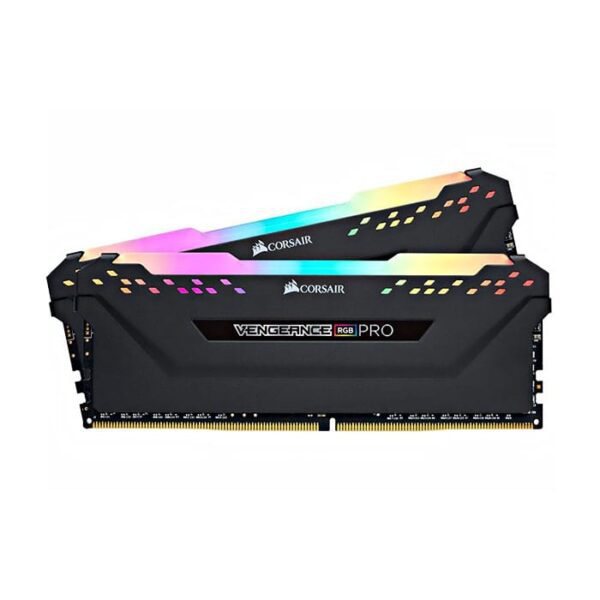 رم دسکتاپ کورسیر مدل VENGEANCE RGB PRO Black دو کاناله DDR4 فرکانس 3600 مگاهرتز حافظه 16 گیگابایت