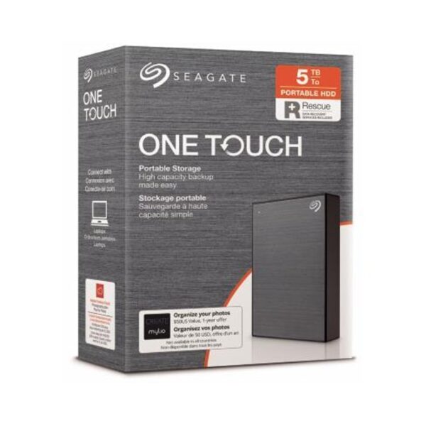هارددیسک اکسترنال سیگیت مدل One Touch Portable ظرفیت 5 ترابایت