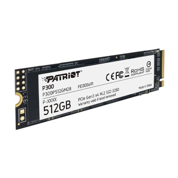 حافظه SSD اینترنال پاتریوت مدل P300 M.2 PCIe Gen 3 x4 ظرفیت 512 گیگابایت