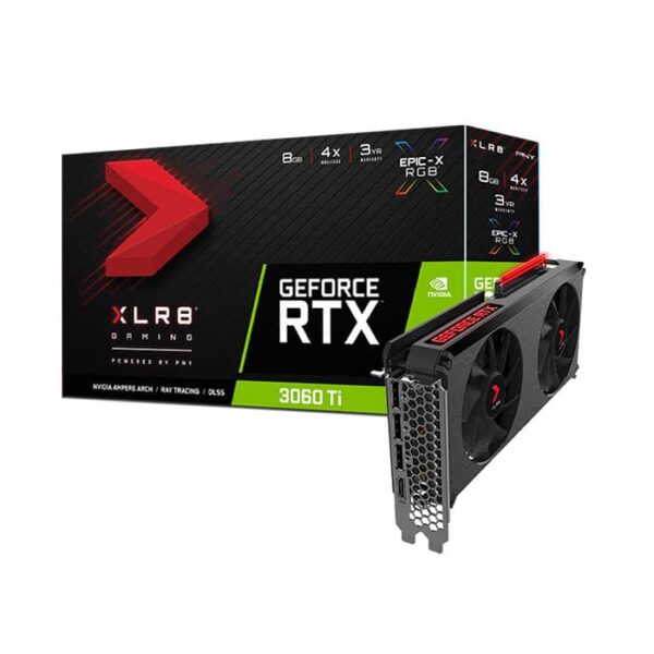 کارت گرافیک پی ان وای GeForce RTX™ 3060 Ti 8GB XLR8 Gaming REVEL EPIC-X RGB™ Edition