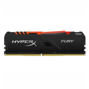 رم دسکتاپ کینگستون تک کاناله DDR4 فرکانس 3200 مگاهرتز HyperX Fury RGB ظرفیت 8 گیگابایت