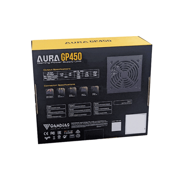 منبع تغذیه گیمدیاس مدل AURA GP450