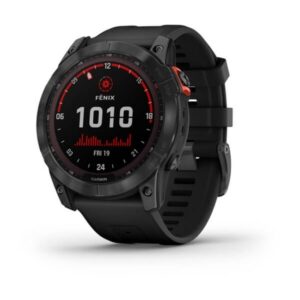 ساعت گارمین fenix 7X Solar Slate grey with black band