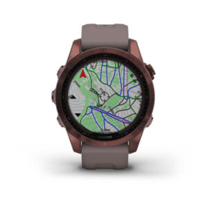 ساعت گارمین Fenix 7S Sapphire Solar Edition Dark Bronze Titanium with Shale Grey Band