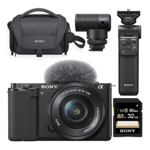 دوربین بدون آینه سونی همراه لوازم جانبی Sony ZV-E10 Accessories Bundle
