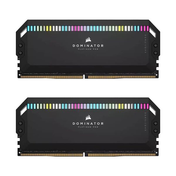 رم کورسیر DOMINATOR PLATINUM RGB 64GB 32GBx2 6400MHz Cl32 DDR5