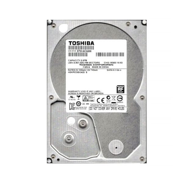 هارددیسک اینترنال توشیبا A200 ظرفیت 2 ترابایت