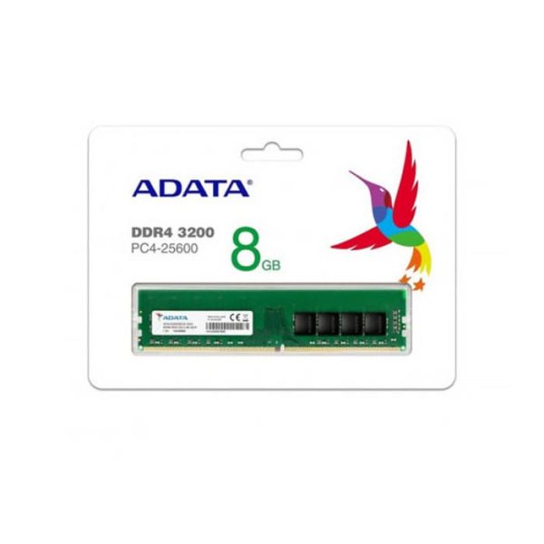 رم کامپیوتر DDR4 ای دیتا فرکانس UDIM RAM ADATA 3200 مگاهرتز ظرفیت 8 گیگابایت