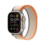 ساعت هوشمند اپل سری 2 Ultra بدنه تیتانیومی 49 میلمتری با بند Orange/Beige Trail Loop