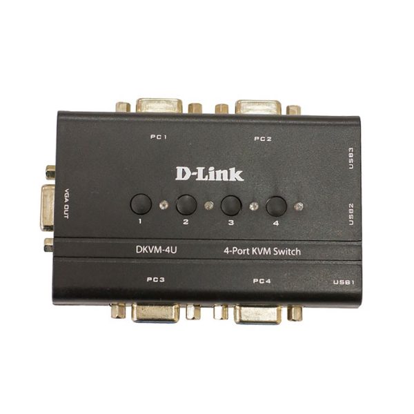 سوییچ 4 پورت KVM USB دی-لینک DKVM‎-4U