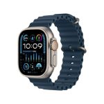 ساعت هوشمند اپل سری 2 Ultra بدنه تیتانیومی 49 میلمتری با بند Blue Ocean Band
