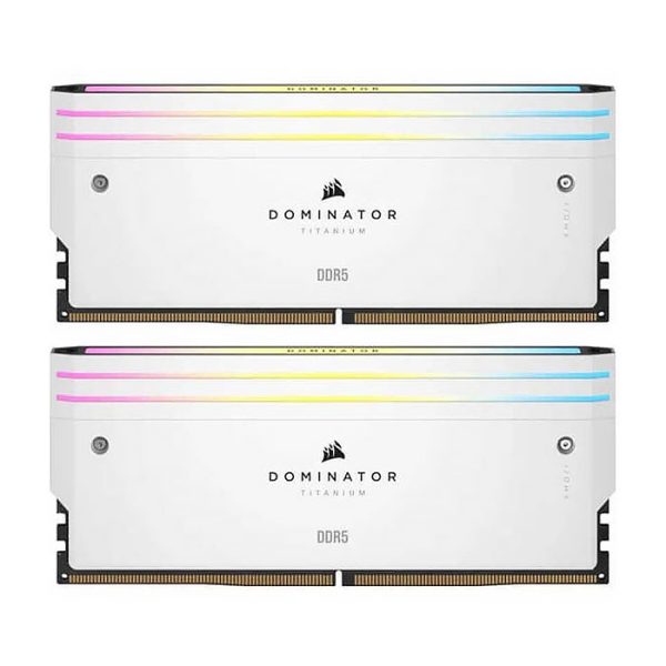 رم کورسیر Dominator Titanium 32GB Dual 6600MHz CL32 ‌White