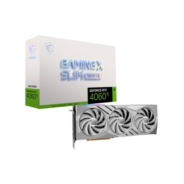 کارت گرافیک گیمینگ ام اس آی GeForce RTX 4060 Ti GAMING X SLIM White ظرفیت 16 گیگابایت
